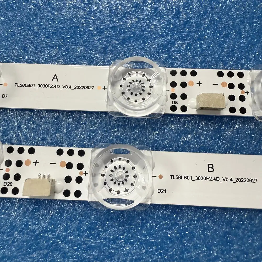 2pcs/set LED Backlight Strip For TCL 58” 58S453 58S454 TCL58LB01_3030F2.4D B0101-000581 A0053*ZMJN LVU580NDEL