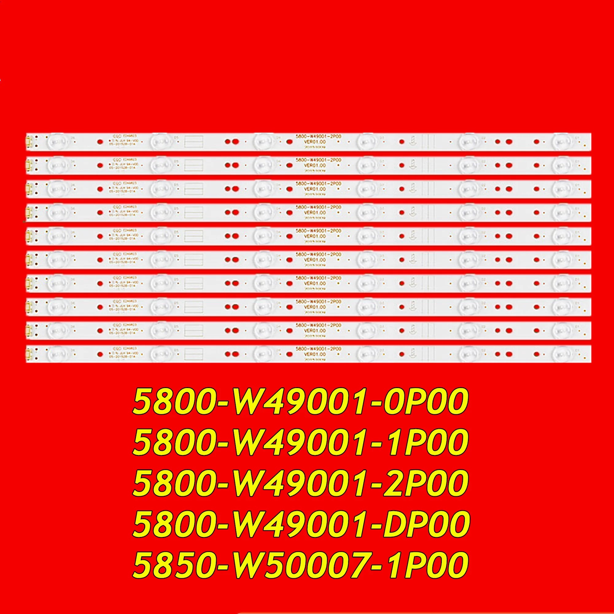 LED Backlight For 49D9 49M6 49X5 49M6E 49E3000 49E3500 49E350E 49E361S 49E366W 49E5ERS 49E6000 49E600E 49E6080 5800-W49001-0P00