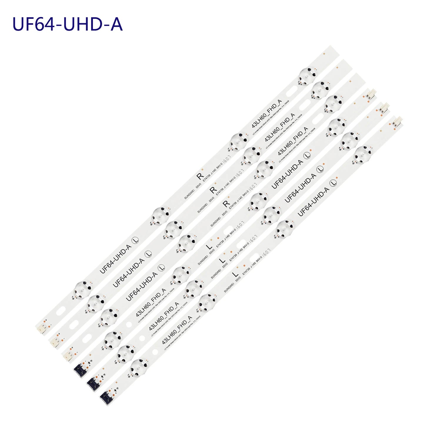 Original LED backlight Strip for 43UF6400-CA UF64-UHD-A Screen HC430DGG-SLNX1-211X 43UH603V 43UH620V NC430DGE NC430DUE-VUDN
