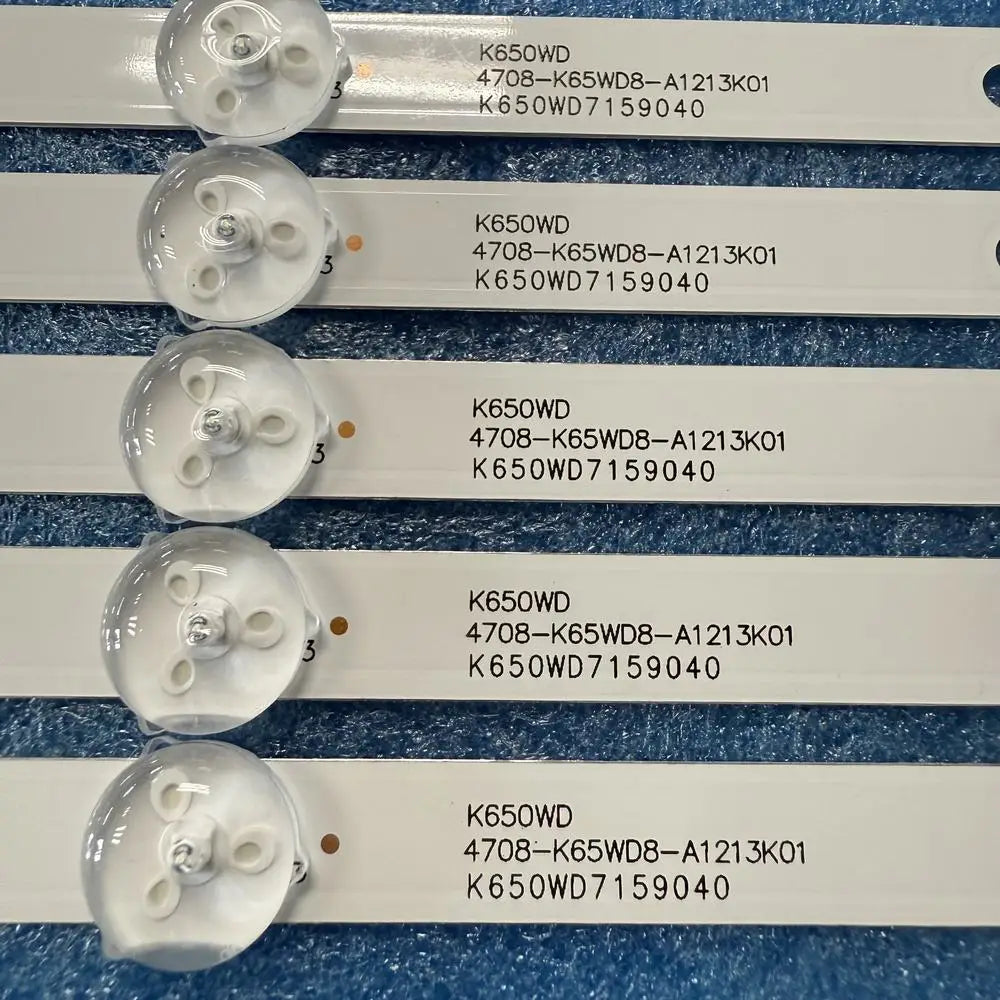 15pcs/set LED Strip 8LED For Toshiba 65S2650EV 65L350U 65L621U 65U7751EV TH-65DX400C 65PUF6056 65PUF6051 4708-K65WD8-A1213K01