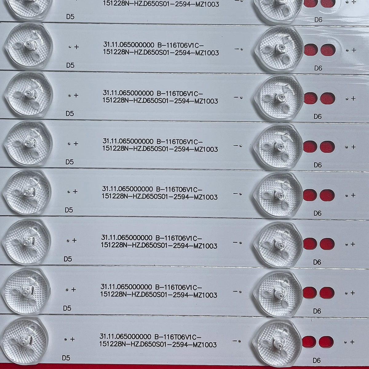LED strip for AWX65166 TH-65AX600C SJ.HZ.D6500402-2835AS-F 1.14.FD650001 D650S01-4222-MZ1003 D650S01-4140 HD65001 D650S01-6481-M
