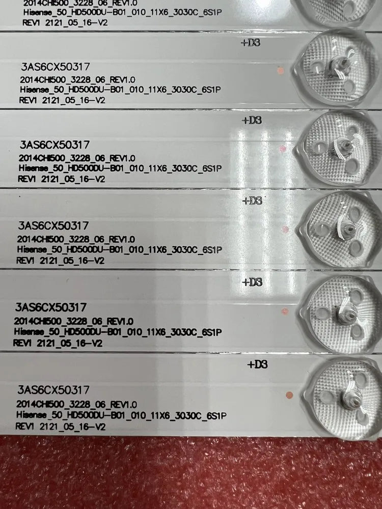 Kit 11pcs 6LED LED Backlight Strip For Hisense -50-HD500DU-B01-010-11X6-3030C-6S1P 50CU6000 50H7GB1 50H7GB2 LTDN50K321