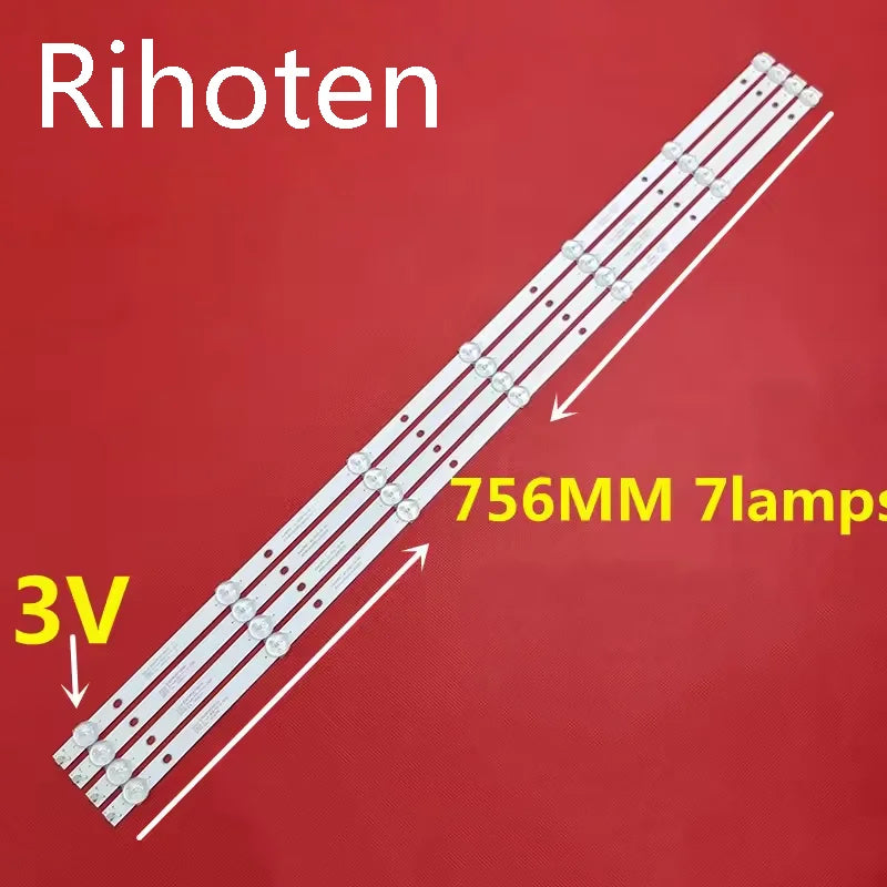 LED backlight strip 7 lamp for 40"TV 40PFF5459/T3 40PFF3250/T3 4708-400000-a1213K31 T4012M D40LW1000 K400WD K390WK1