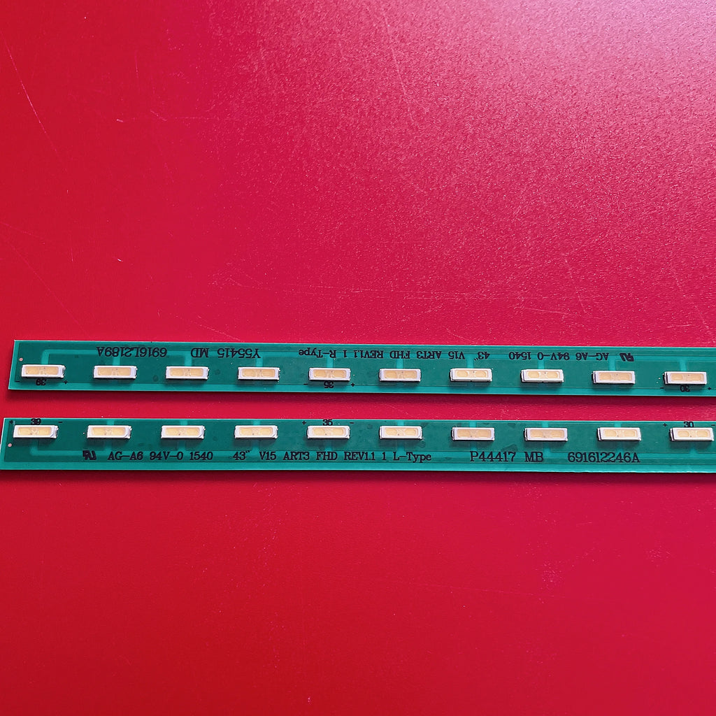 39 Lamp LED Strip For 43LF5400 43LF634V 43LF632V 43LF570V 43LF631V 6916L-2246A 6916L-2247A 43UF6750 43UF6800 43SM5B-BD
