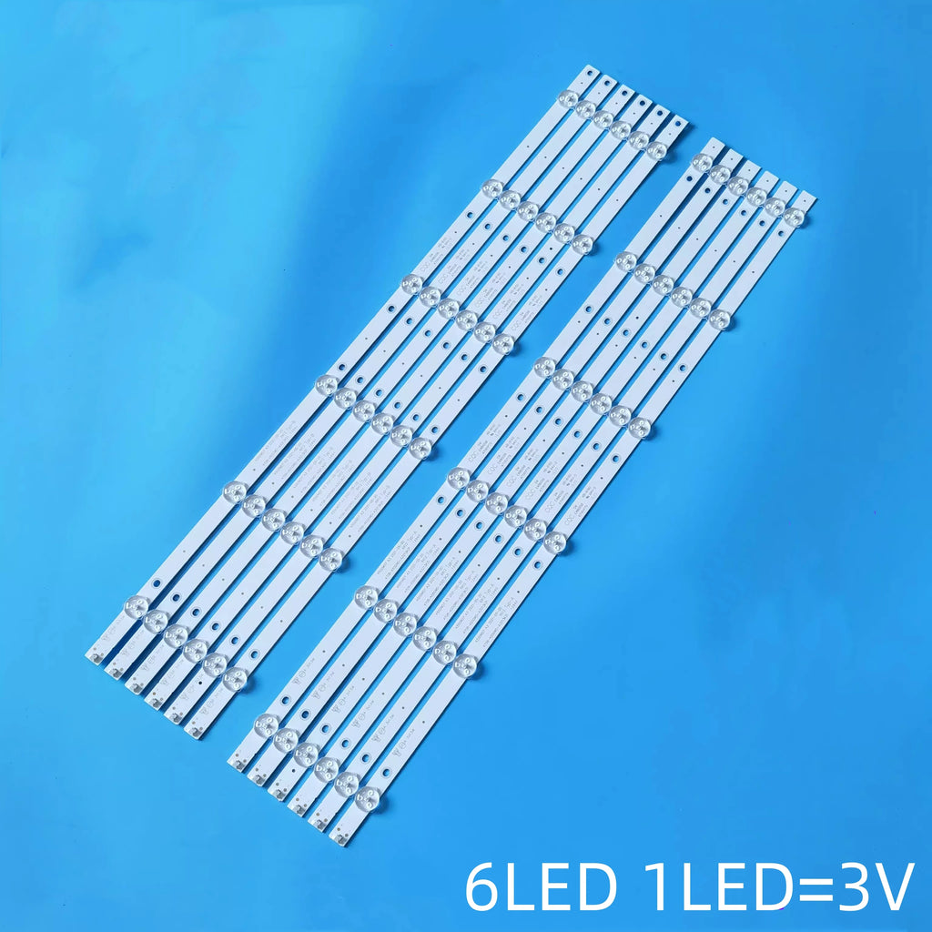 12pcs/kit 6lamps/7lamps LED strip 4708-K550WD-A3213K31 4708-K550WD-A3213K21 K55WD7 A3 FoR AOC LE55F1361 LE55F1361 Le55f1761