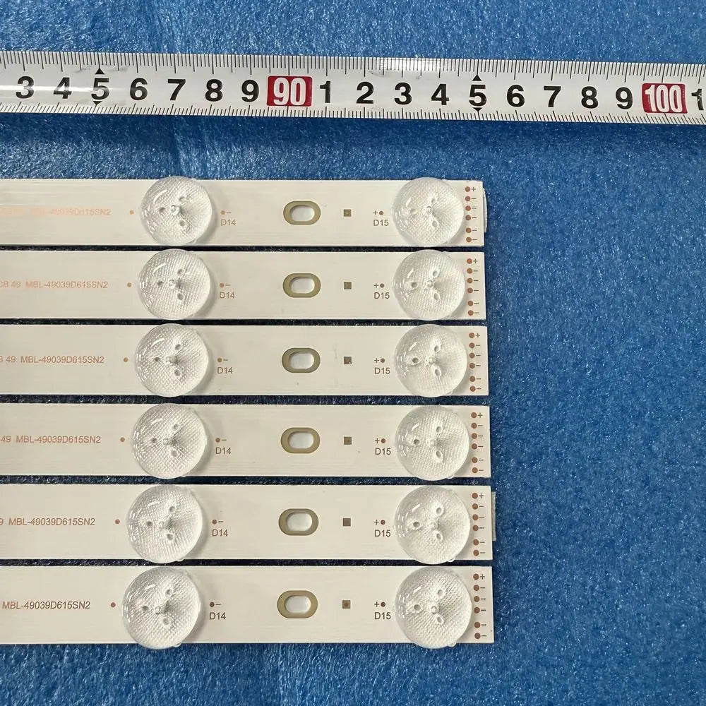 LED backlight strip set for Sony XBR-49X900F TV, 6pcs 950mm bars