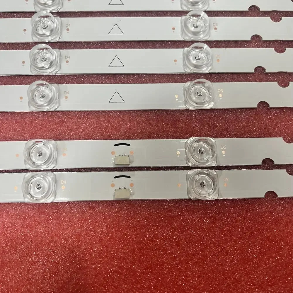 10pcs/set LED Strip 8LED For TCL 65P8S 65D8-3030-8X8EA-A 65S525 65S4 65S525LABA 65S525LBAA 65EP668X1 65EP680 65EP681 65EP682