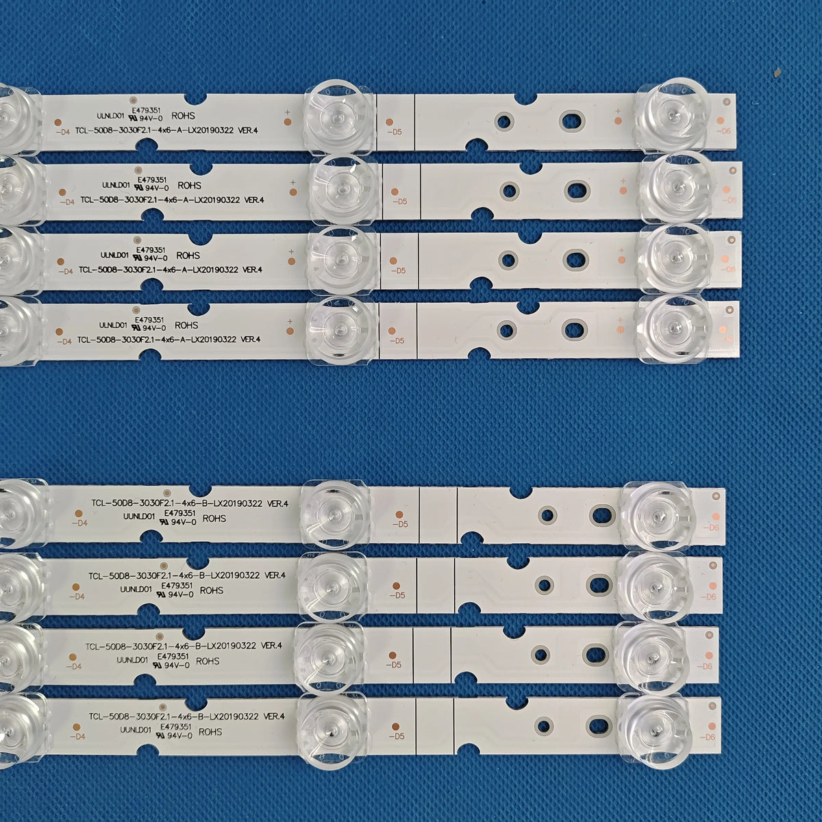 LED Strip for TCL 50D8 50A527 50P8S 50EP680 50EP680X1 50EP668 50EP668X1 50S525 4C-LB5006-YH03J 4C-LB5006-YH04J 4A 4B LM41-01058A