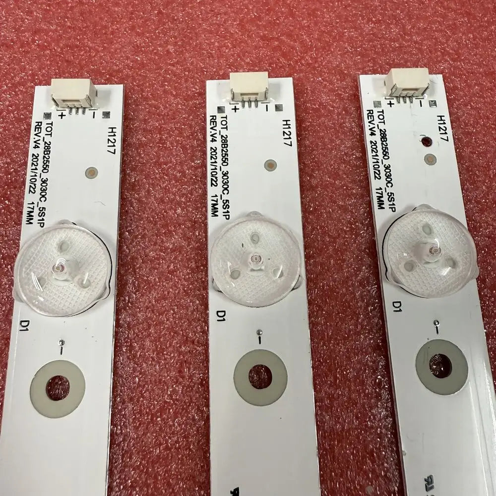 Kit 3pcs 5LED LED Backlight Strip For TV H28V9900 H28VPP00 4C-LB280T-YH2 YH1 TOT-28B2550-3030C-5S1P 006-P2K2071A LT-28T405R