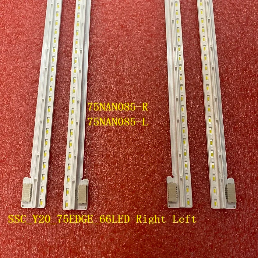4 PCS/set 66LED 410mm LED backlight strip for TV SSC_Y20_75EDGE_66LED Right Left 75NAN085-R L A042B55RZ56