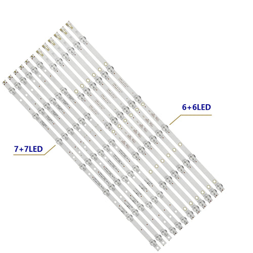 120PCS/10set LED Backlight Strip For 55PFF5055/T3 55PUF6056/T3 f55b7000t s55uk100 55PFT6100 4708-K550WD-A1213K01 A1213K11