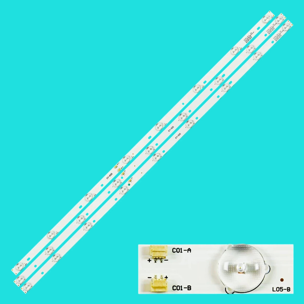30pcs LED Backlight For 43L35 E42F2000 AKTV432 43LED20T2 LD-4328 MS-L1111-L MS-L1111-R V2 JS-D-JP4320-081EC JS-D-JP4320-091EC