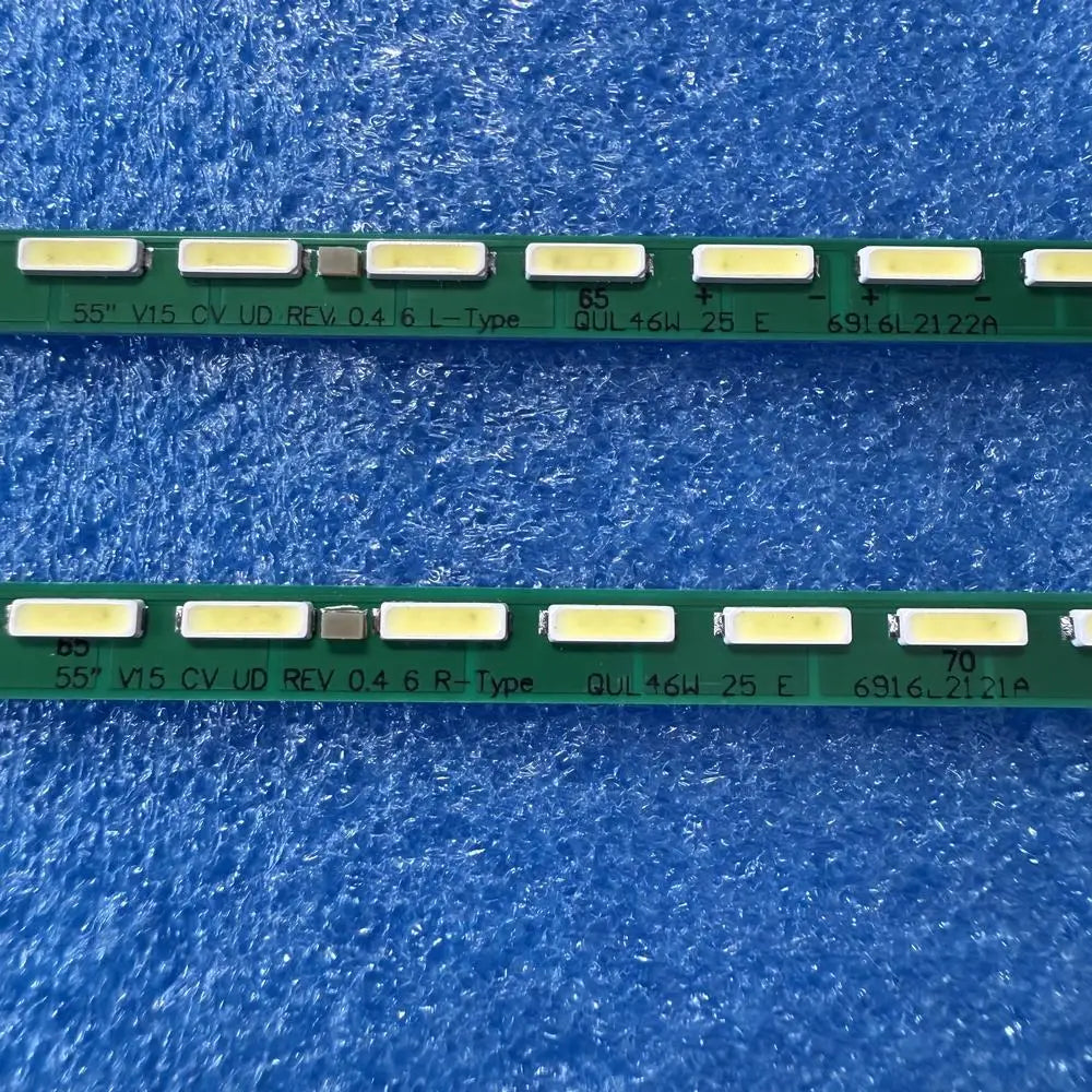 2pcs/set LED strip for 72LED 55UG870V 55 V15 CV UD R L 6916L2121A 6916L2122A 6922L-0165A LC550VQF FH F1