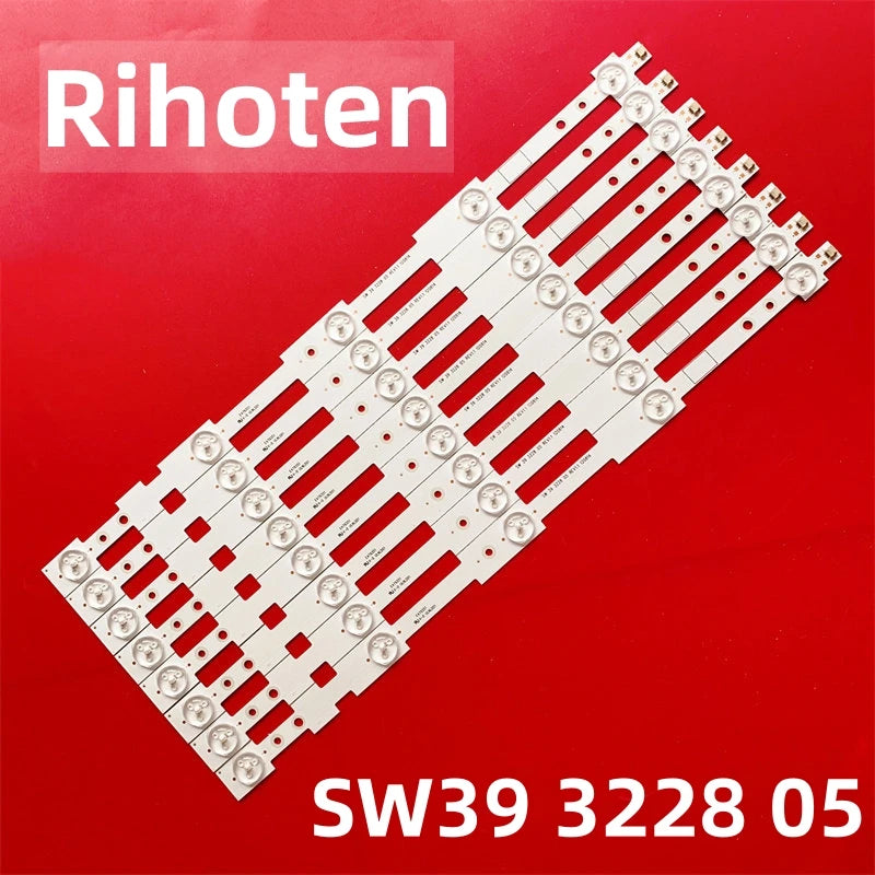 9pcs LED Strip SW 39 3228 05 REV1.1 120814 For BBK 40LEM-3080/FT2C 39E320 39E320W LED42K20JD SVH420A72 CHA 39 3228 05 REV1.2