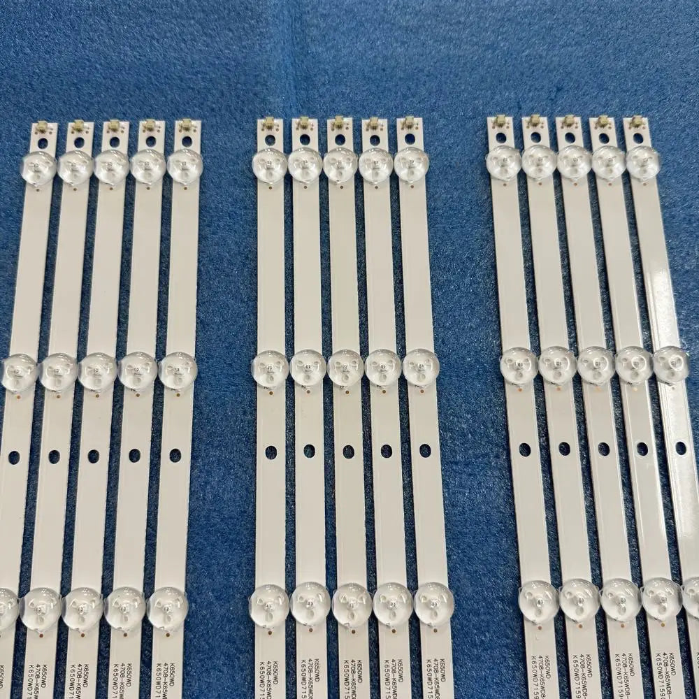 15pcs/set LED Strip 8LED For Toshiba 65S2650EV 65L350U 65L621U 65U7751EV TH-65DX400C 65PUF6056 65PUF6051 4708-K65WD8-A1213K01
