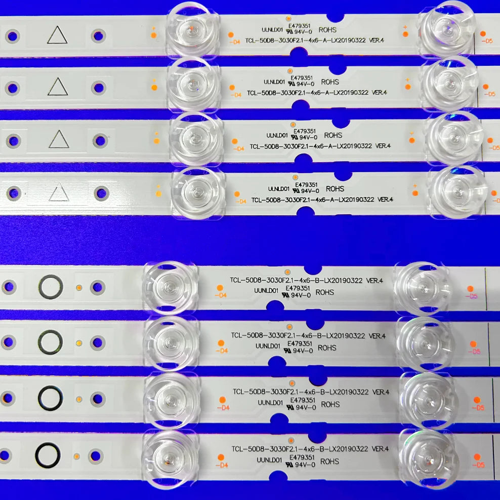 LED Backlight Strip for TCL 50D8 50A527 50P8S 50EP687 50ep680 50S525 50S525MAAA 50S525LAAA 50D8-3030F2.1-4X6-A B 4C-LB5006-YH04J