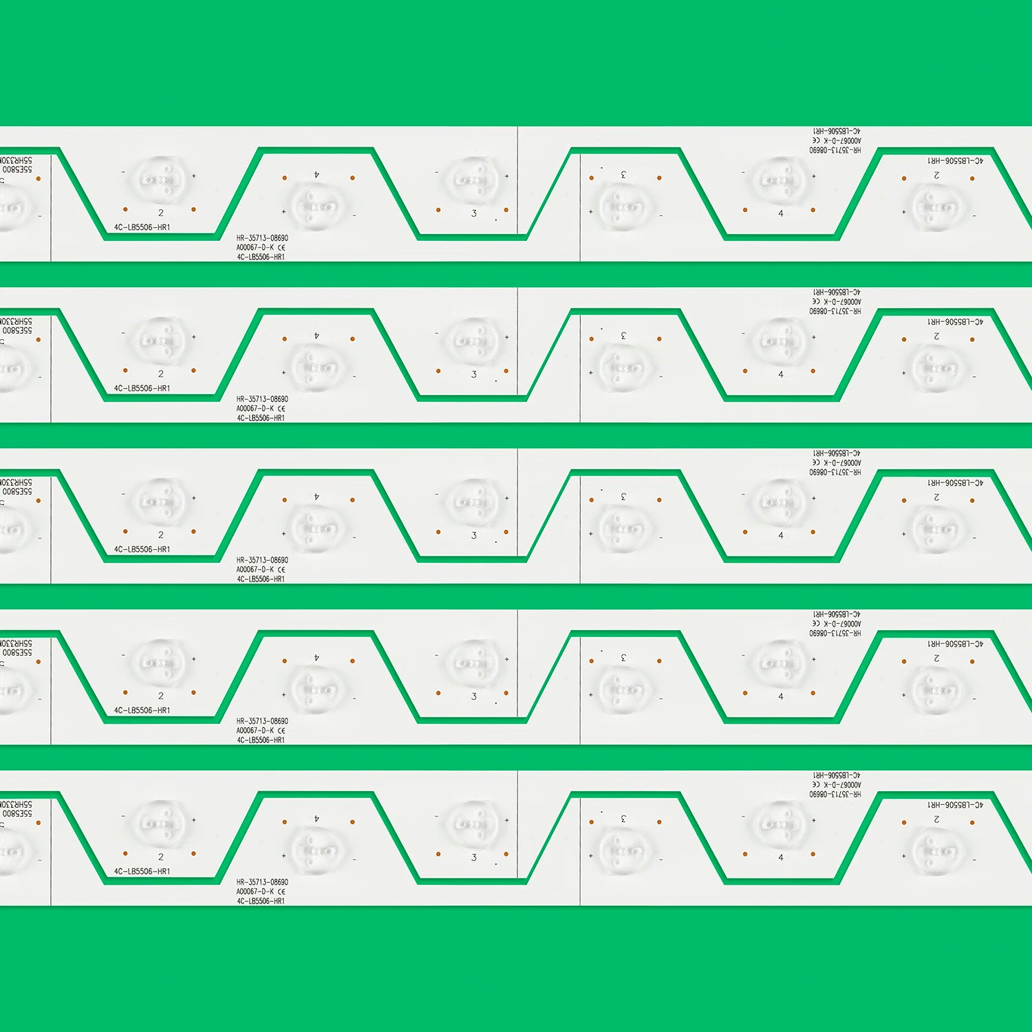 LED backlight strip For TCL D55A561U D55A558U 55U6500C 55U65EBC 4C-LB5506-HR1 55E5800 55HR330M06A1 Screen LVU550NDEL