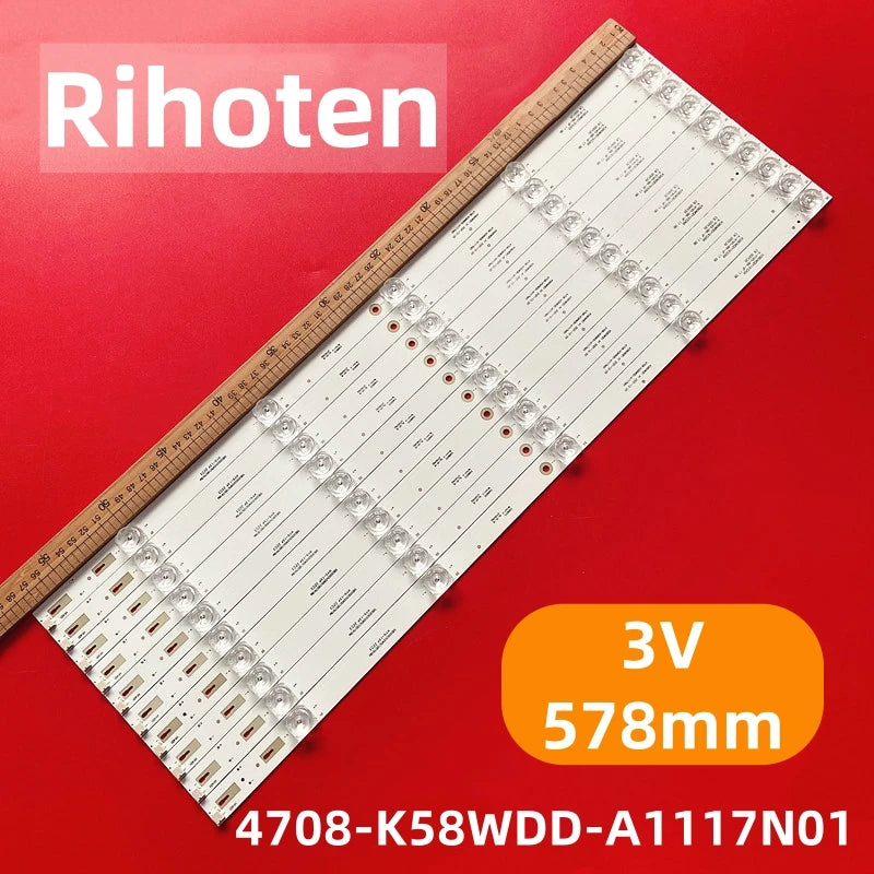 NEW LED Backlight strip for 58" TV 58D1U-FISDB Kuhk5820 K580WDE1 A1 ONN 58D1U-FISDB 4708-K58WDD-A2117N01 4708-K58WDD-A1117N01