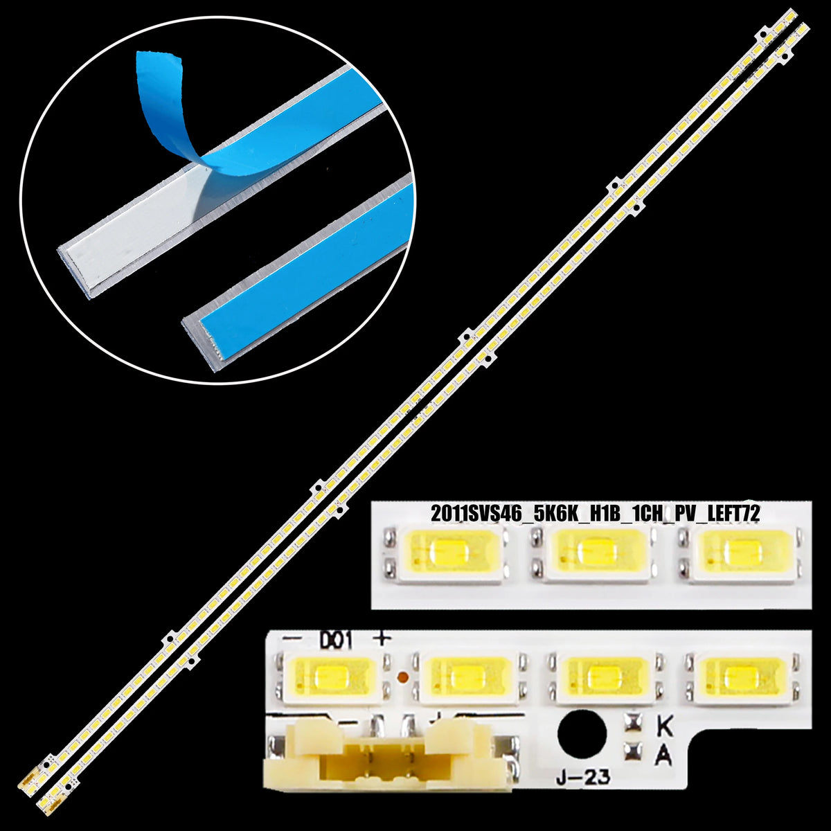 LED Strip For 2011SVS46-FHD LTJ460HW03 UA46D5000 UA46D5000PR UE46D5000PW UE46D5500RW UE46D6000TW UE46D5000 UE46D6100SW
