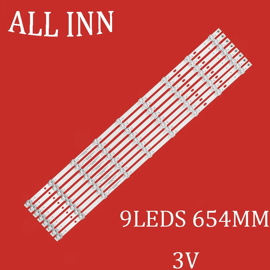 8PCS/KIT LED backlight Strip for 06-1-65FZ-0D35-8X9-654X12MM-220713 TV Har 65 Smart TV S3