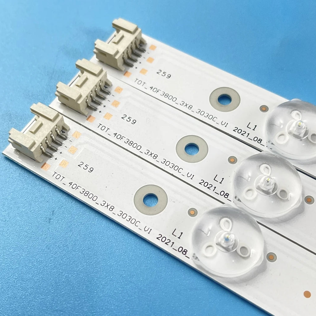 LED Backlight Strip 8 Lamp For TCL 40'' TOT_40D2700_3X8_3030C_4S1PX2 4C-LB400T-YH5 FLTV-40T11 40FA3204 42M4080A 4c-lb400t-yhs