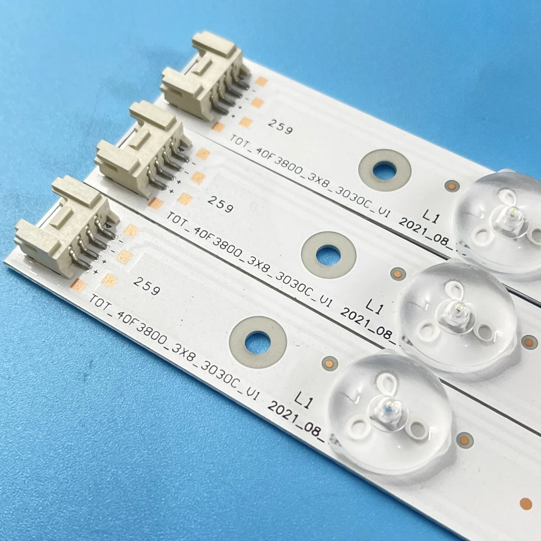 LED Backlight Strip 8 Lamp For TCL 40'' TOT_40D2700_3X8_3030C_4S1PX2 4C-LB400T-YH5 FLTV-40T11 40FA3204 42M4080A 4c-lb400t-yhs