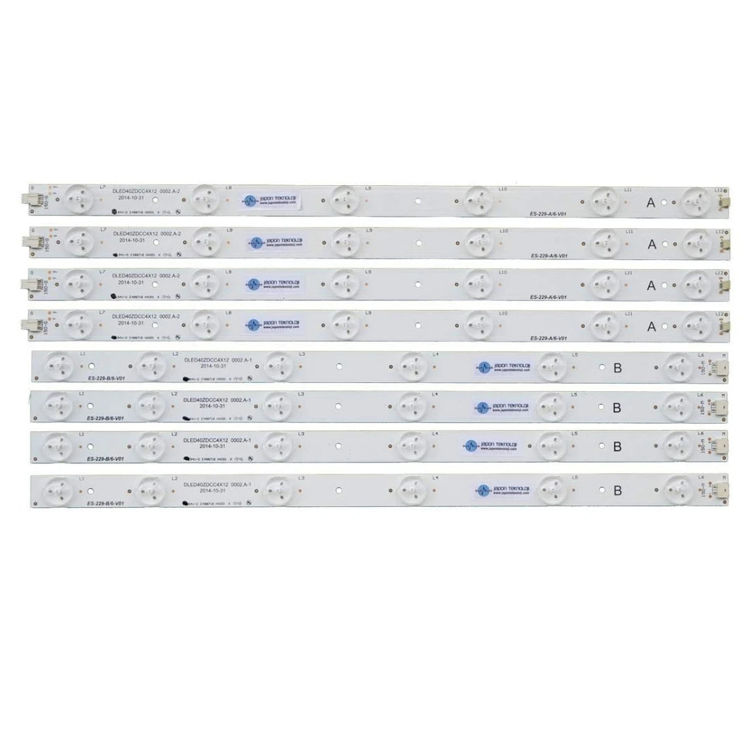 Led Backlight Strip 12 Lamp for Awox 40102 TAKIM LED-77 Dled40Zdcc4X12 0002.A-2, Dled40Zdcc4X12 0002.A-1