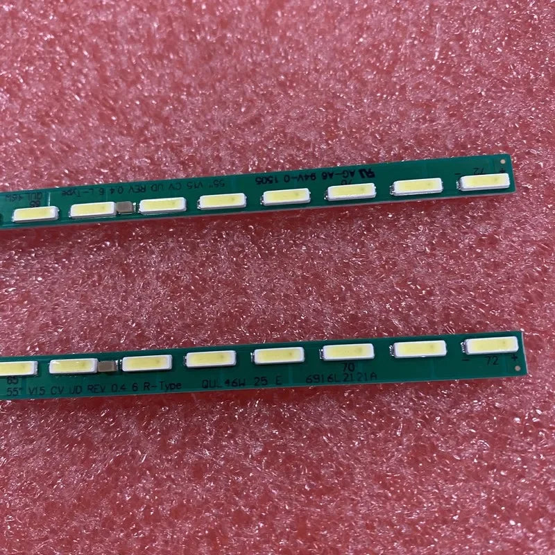 New 682mm 2pcs/set LED strip for 72LED 55UG870V 55 V15 CV UD R L 6916L-2121A 6916L-2122A 6922L-0165A LC550VQF FH F1