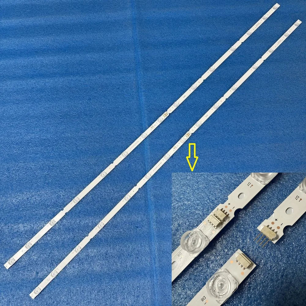 2pcs/set LED Backlight Strips for TCL 55V8EPRO 55S12 55J7EPRO TE55D15ZC42AG04H 55S11-ZX3030-2X15YH-230217
