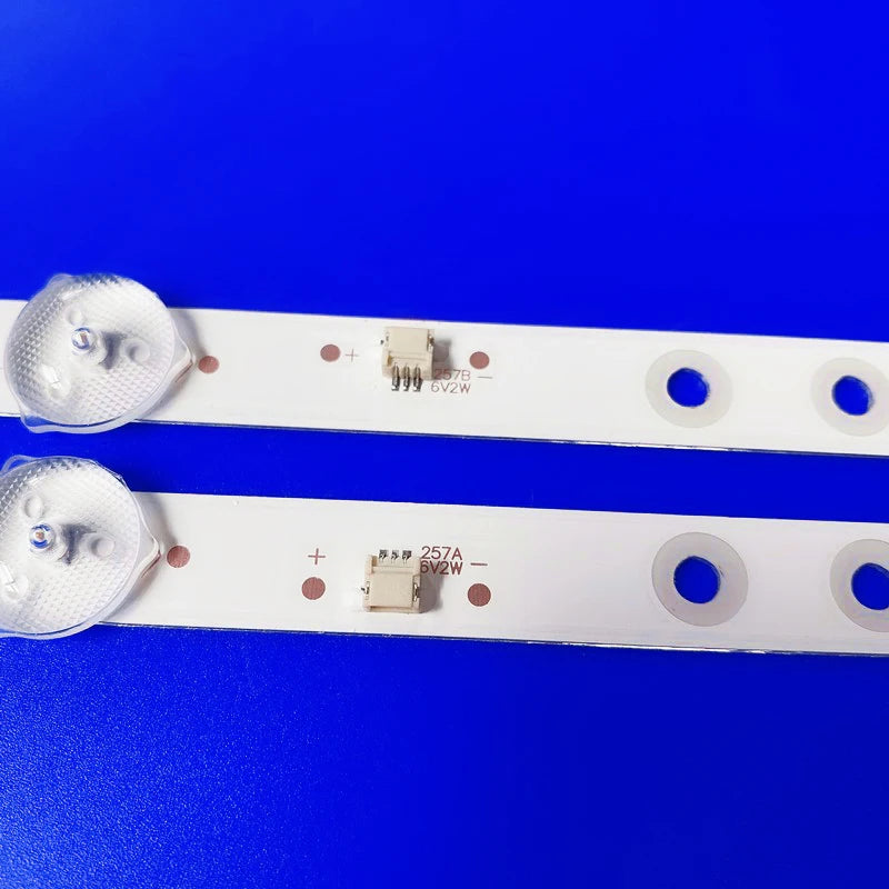 100% New 2pcs/Kit LED strips for 32 TV AKAI AKTV3225 ROMSAT 32HSK1810/T2 TELESYSTEM BM32C1 SMART
