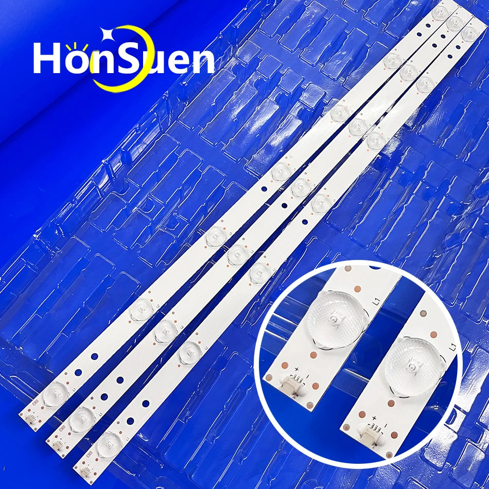 3pcs LED Backlight Strips 3BL-T5324101-009B 1027342570 For BRAVIS 28C2000B , L2830HD CCE Lt28g Lt29g Lt29d Lt28d 6V 530mm