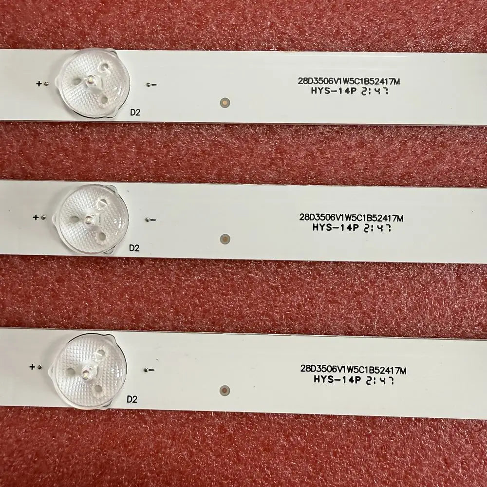 Kit 3pcs 5LED LED Backlight Strip For TV H28V9900 H28VPP00 4C-LB280T-YH2 YH1 TOT-28B2550-3030C-5S1P 006-P2K2071A LT-28T405R