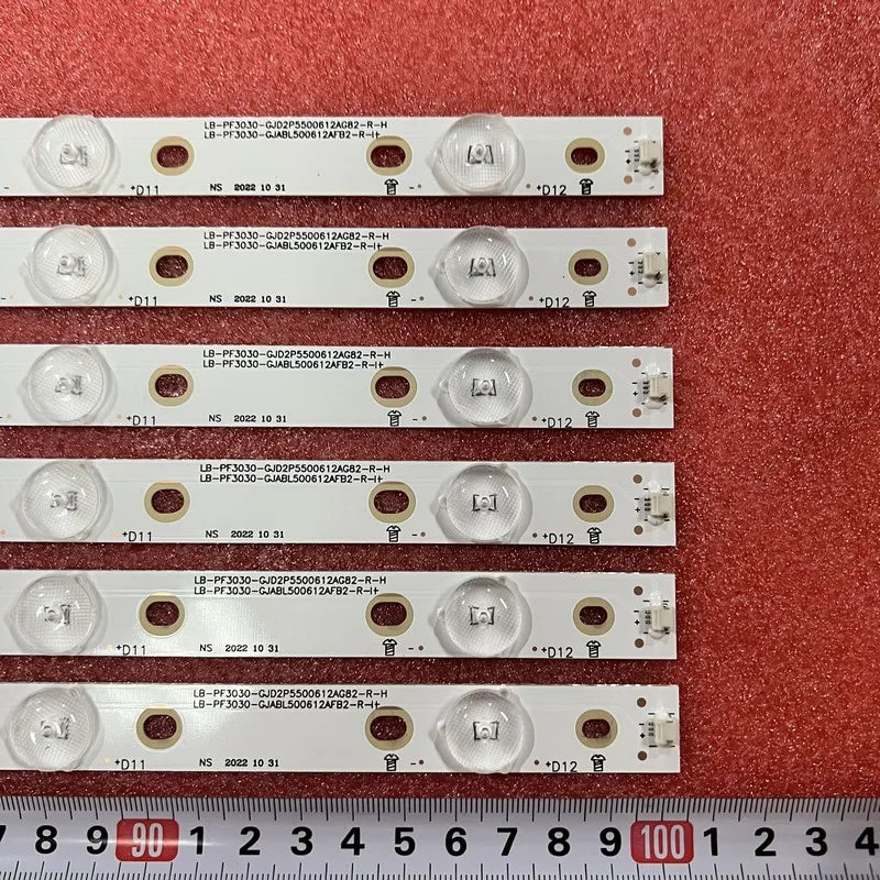 12pcs LED Bar for 50put6400 50PUH6400 50PUF6061 500TT67 500TT68 V2 CL-2K15-D2P5-500-D612-V1 R L 50pug6102 Le50u7970 Le50s5970