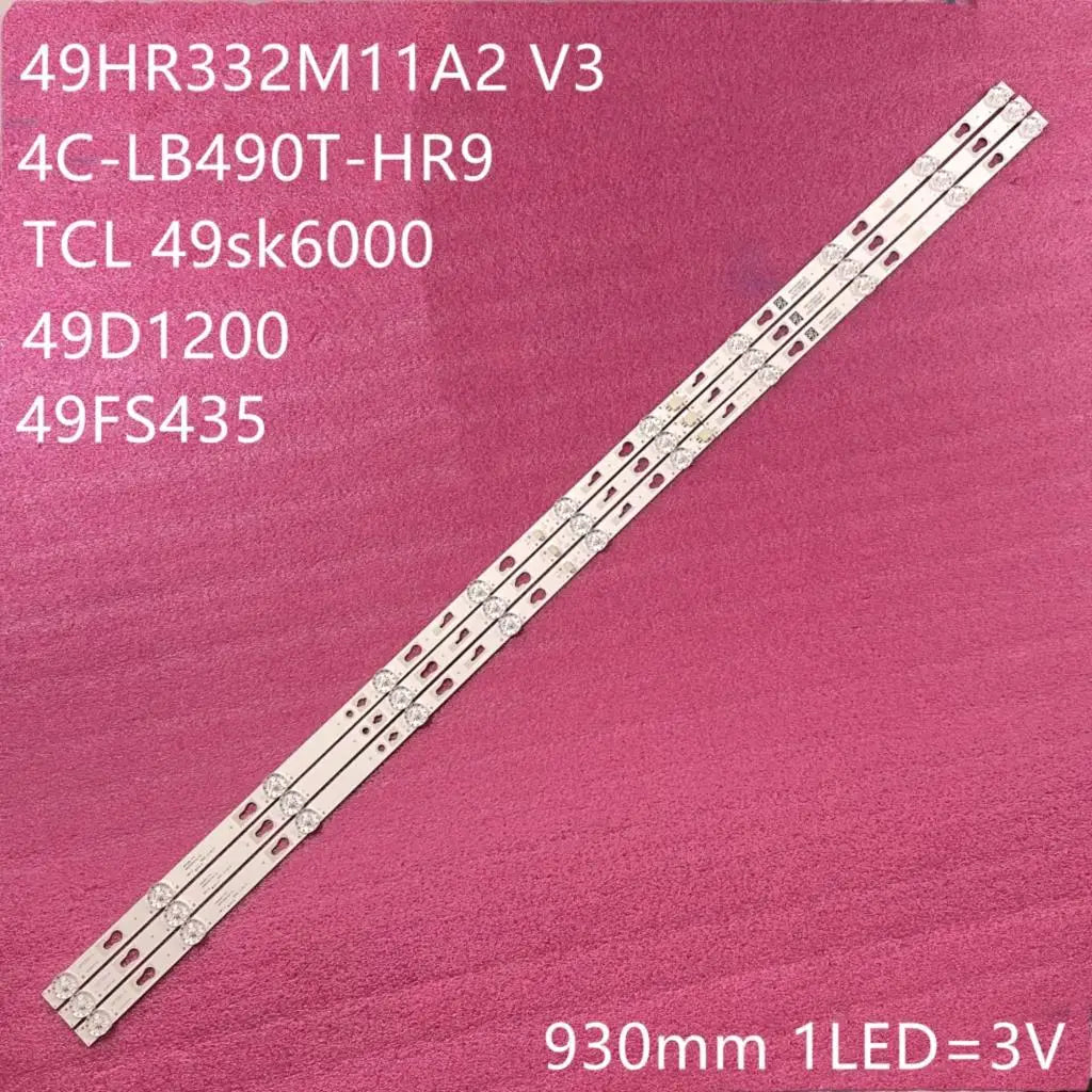 Lámpara LED de TV,T49FSL5130 T49FSE1170  T49FSL6010 49HR332M11A2, 49D1200, 4C-LB490T-HR9, HR-88C23-00045,