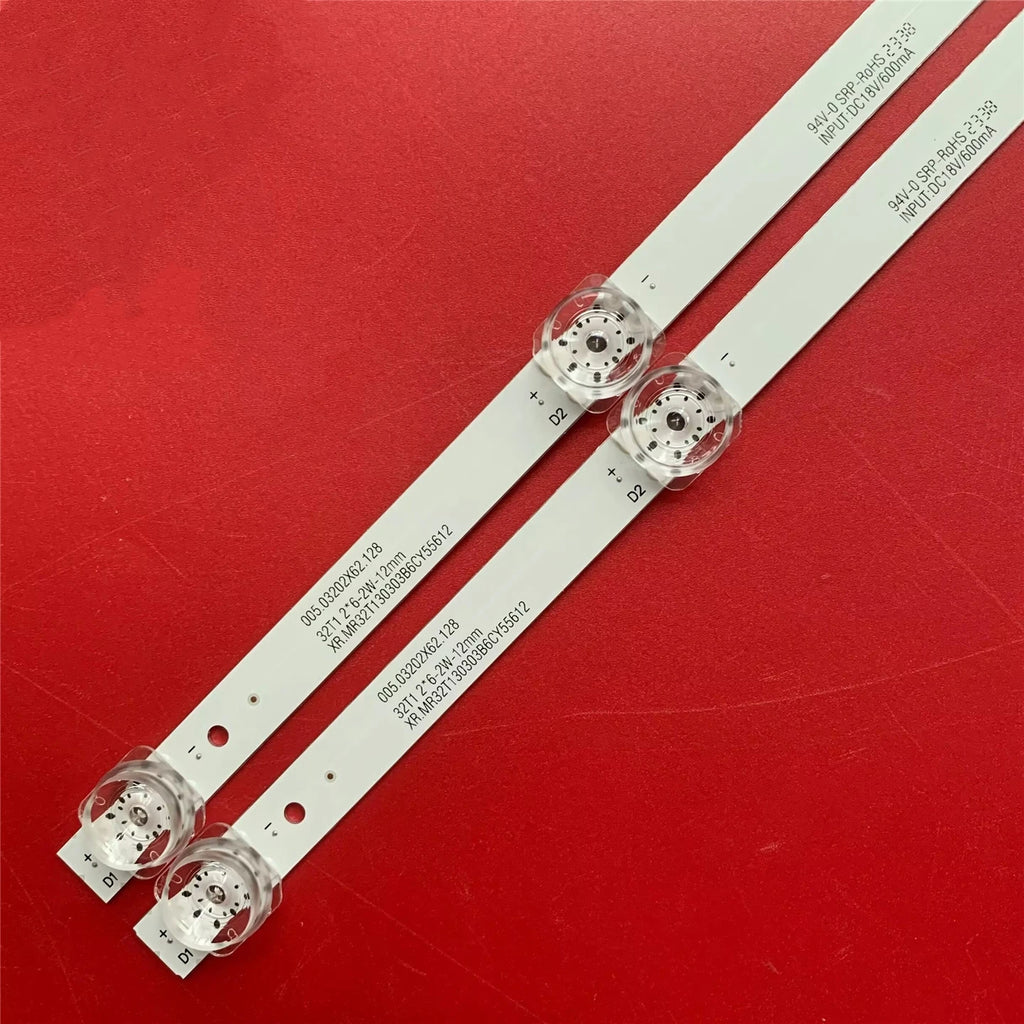 LED backlight strips for OzoneHD 32HSN93T2 005.03202x62.128 32t1 2*6-2w-12mm xr.mr32t130303b6cy55612 xr.231017taa