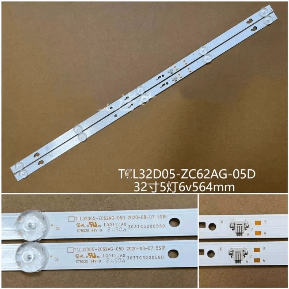 New LED backlight strip for 32M6-6AEU  T/CL32D05-ZC62AG-05 4C-LB320T-ZCR