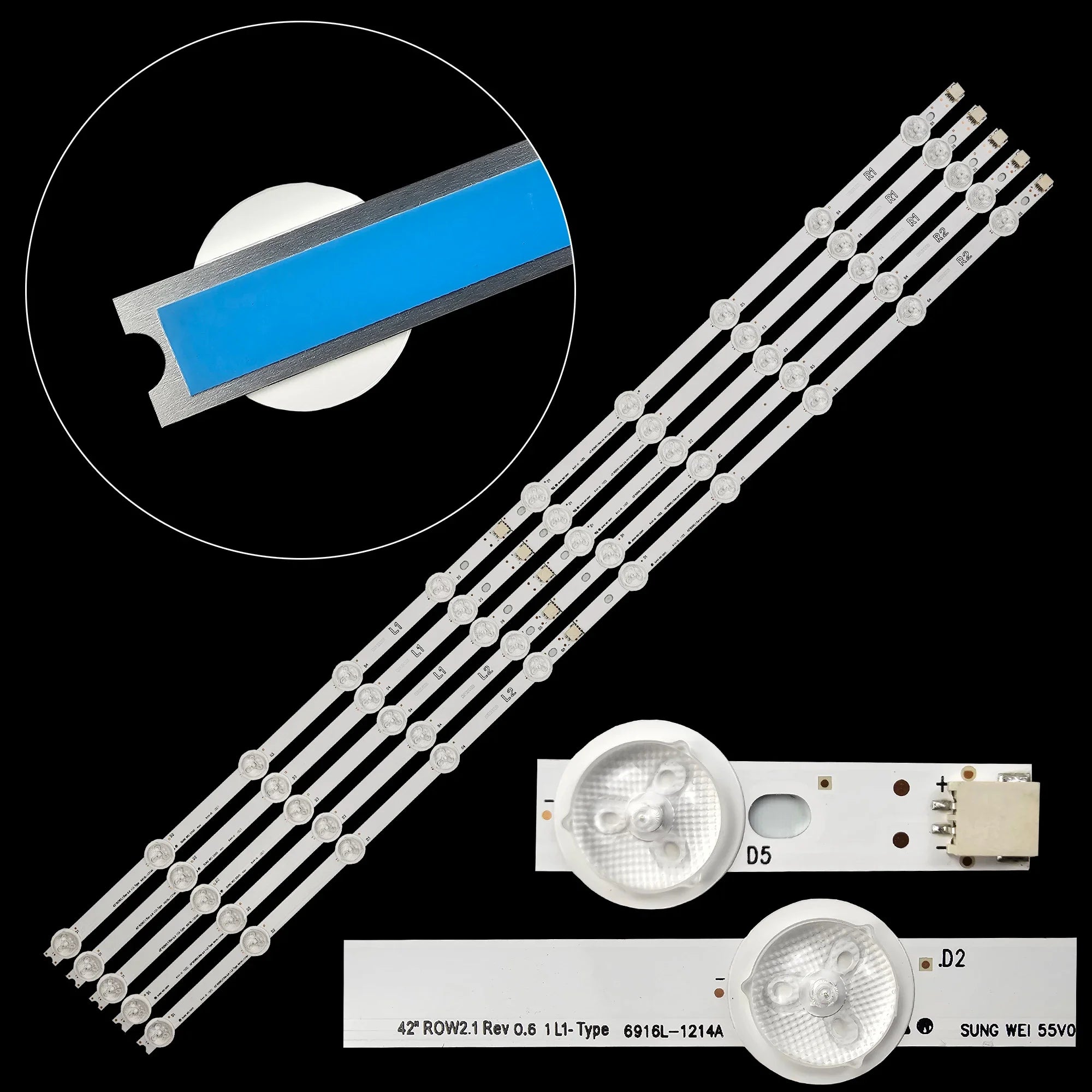 LED BackLight Strip For 42LN5758 42LN570 42LN542V 42LN570V 42LN540B 6916L-1413A 6916L-1414A 6916L-1415A LC420DUE-SFU2