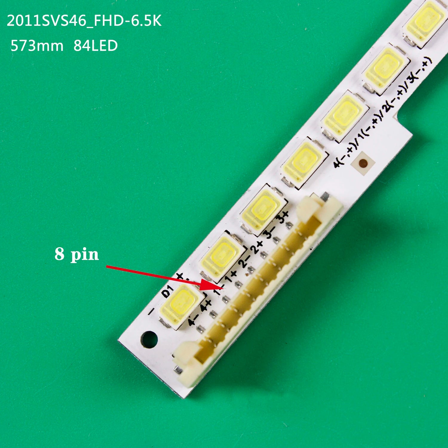 10pcs/5set LED strip For Samsung 46'' TV 2011SVS46-FHD-6.5K LEFT/RIGHT JVL3-460SMB-R1 BN64-01645A UE46D6517 UN46D6400UF